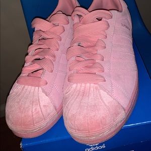 Women’s Adidas Superstar Pink Suede Size 8.5